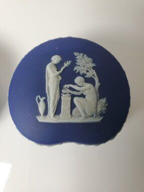 Vintage Wedgwood Jasperware Trinket Boxes – Dark Blue